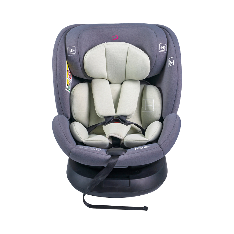 ISOFIX + حبل علوي قابل للدوران 360 درجة للخلف/للأمام، مقعد سيارة للأطفال مقاس 40-150 سم